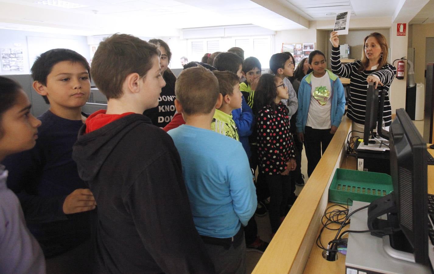 Los alumnos de 5º A del Colegio Navarrete El Mudo visitan la multimedia de Diario LA RIOJA