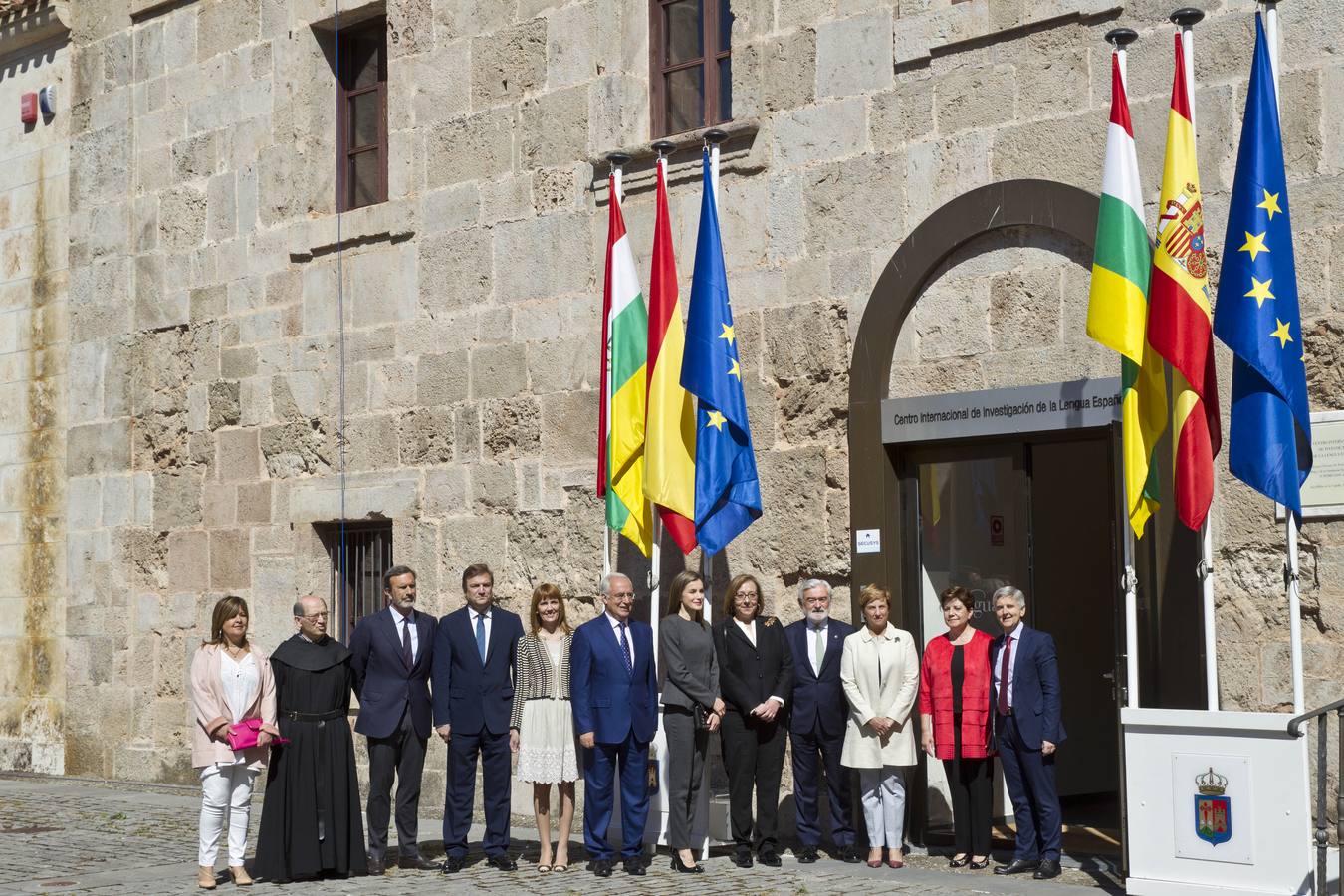 La Reina Letizia inaugura la duodécima edición del Seminario Internacional de Lengua y Periodismo, organizado por la Fundación San Millán