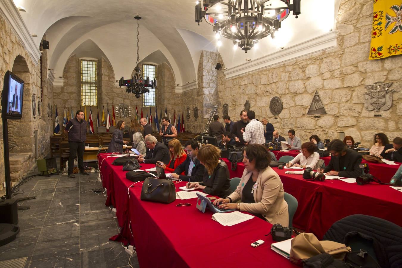 La Reina Letizia inaugura la duodécima edición del Seminario Internacional de Lengua y Periodismo, organizado por la Fundación San Millán