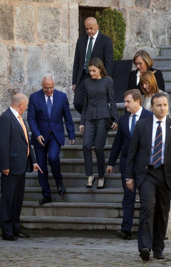 La Reina Letizia inaugura la duodécima edición del Seminario Internacional de Lengua y Periodismo, organizado por la Fundación San Millán