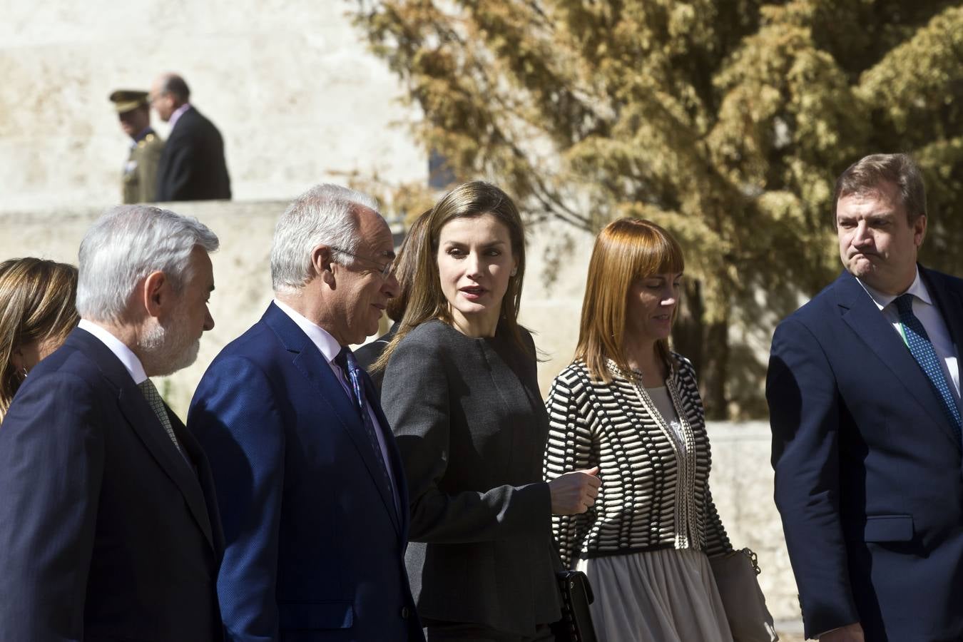 La Reina Letizia inaugura la duodécima edición del Seminario Internacional de Lengua y Periodismo, organizado por la Fundación San Millán