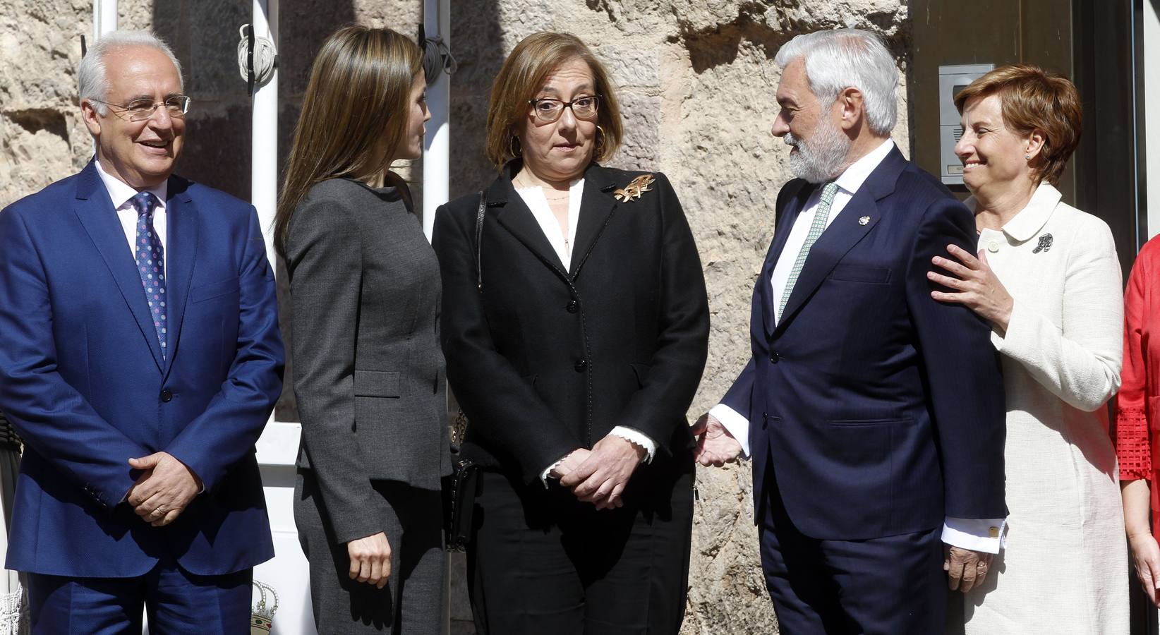 La Reina Letizia inaugura la duodécima edición del Seminario Internacional de Lengua y Periodismo, organizado por la Fundación San Millán