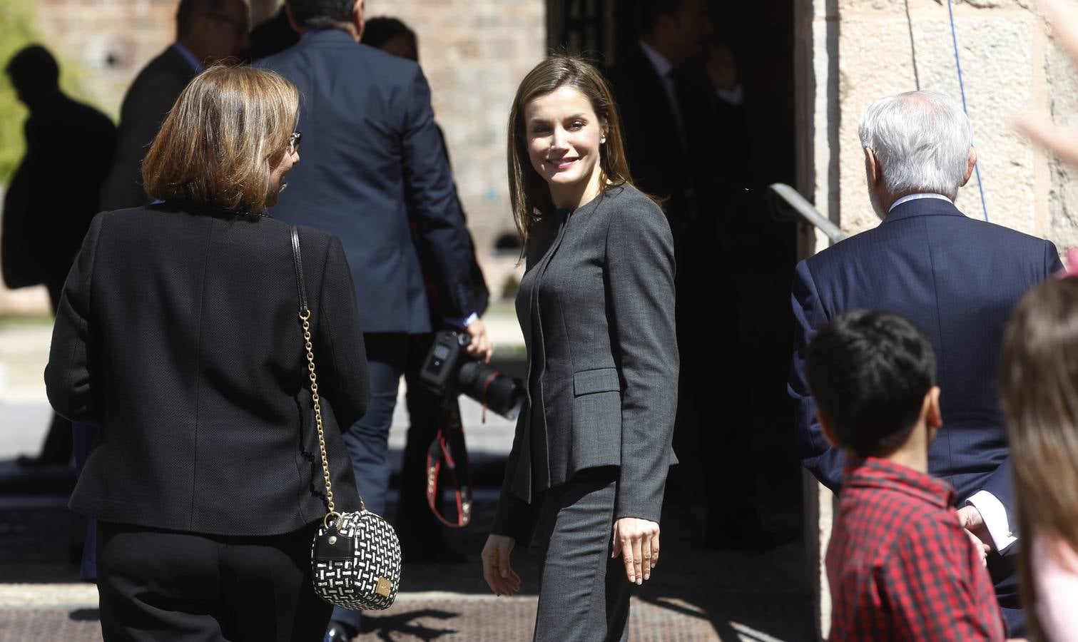 La Reina Letizia inaugura la duodécima edición del Seminario Internacional de Lengua y Periodismo, organizado por la Fundación San Millán