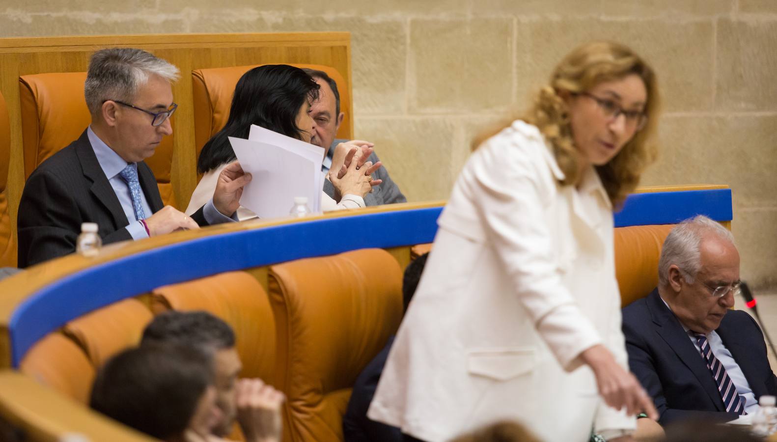 Los gestos de la sesión del Pleno del Parlamento