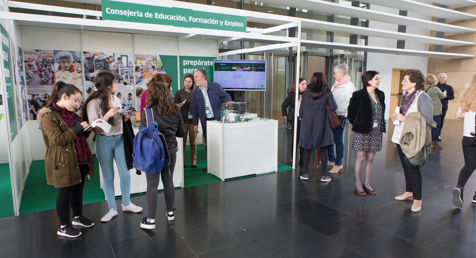 Feria de Formación Profesional Prepárate para el empleo, que se celebra en el Riojaforum