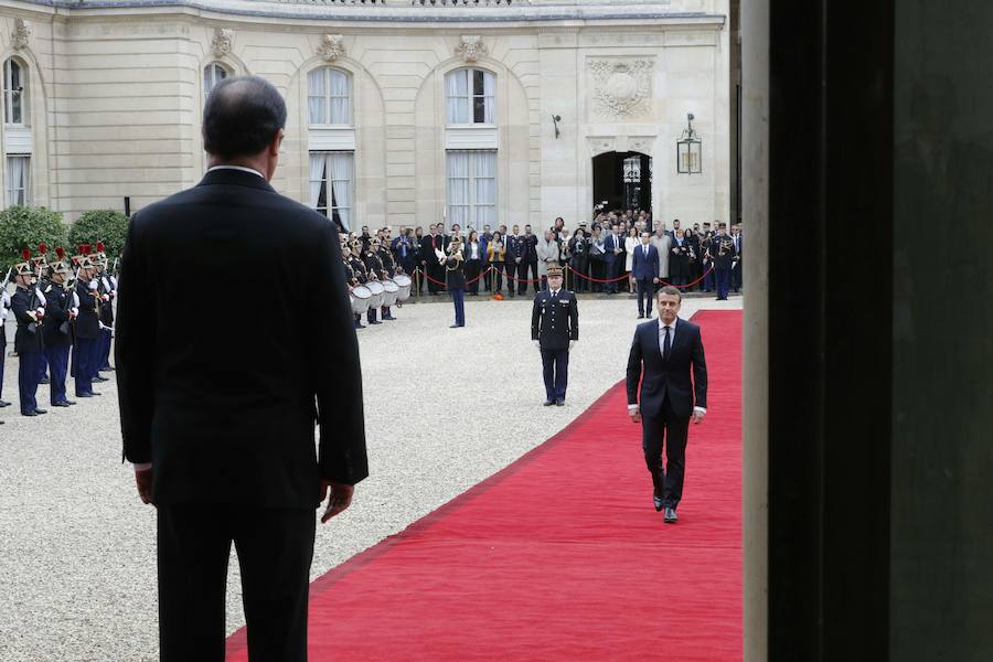 La ceremonia de proclamación del nuevo presidente de Francia, en imágenes