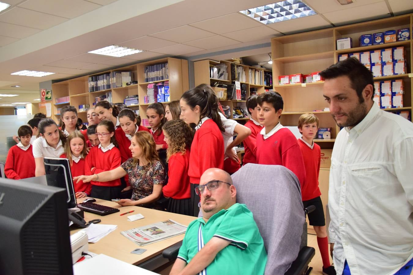 Visita de 1º B de la ESO del Colegio Maristas de Logroño