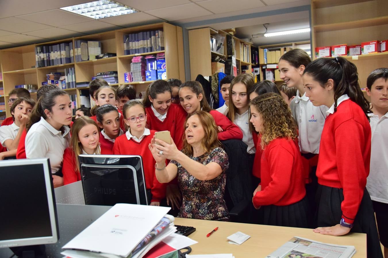 Visita de 1º B de la ESO del Colegio Maristas de Logroño