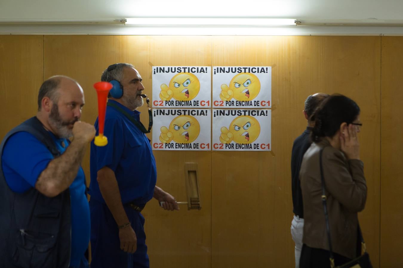 Protesta de los trabajadores del Ayuntamiento de Logroño