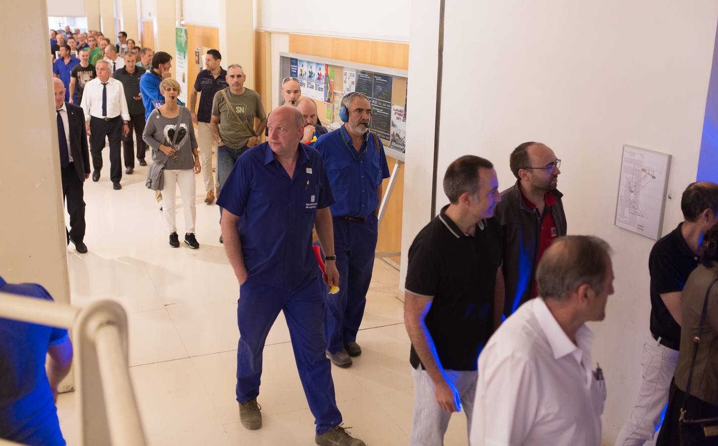 Protesta de los trabajadores del Ayuntamiento de Logroño