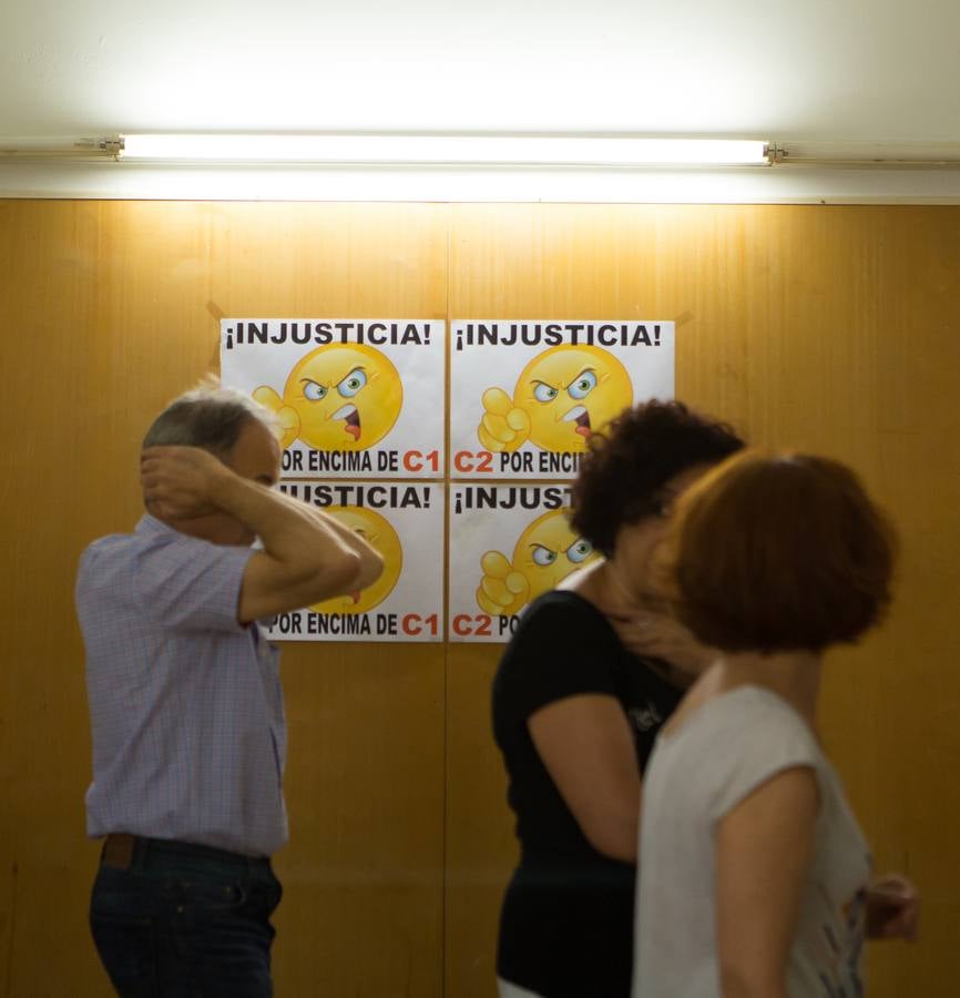 Protesta de los trabajadores del Ayuntamiento de Logroño