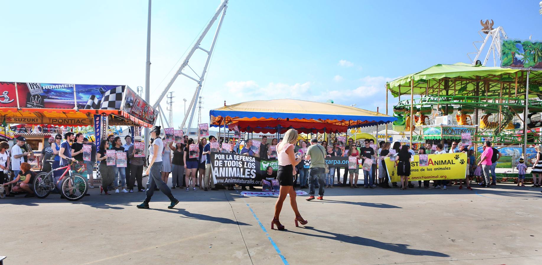 Animalistas contra las atracciones con ponis