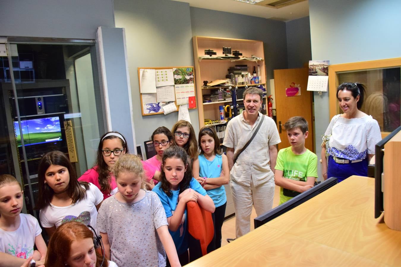 Alumnos del Colegio Siete Infantes de Lara visitan la multimedia de Diario LA RIOJA