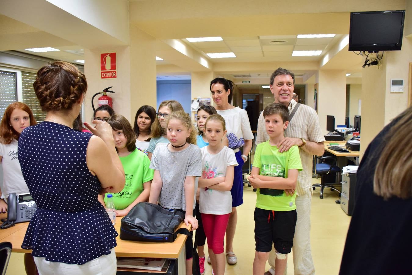 Alumnos del Colegio Siete Infantes de Lara visitan la multimedia de Diario LA RIOJA