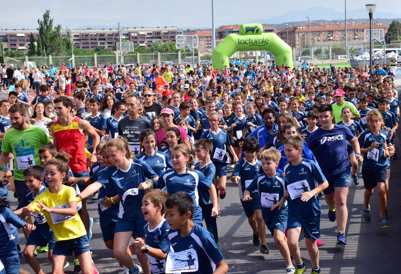 Salida de la carrera del Maristas en Logroño