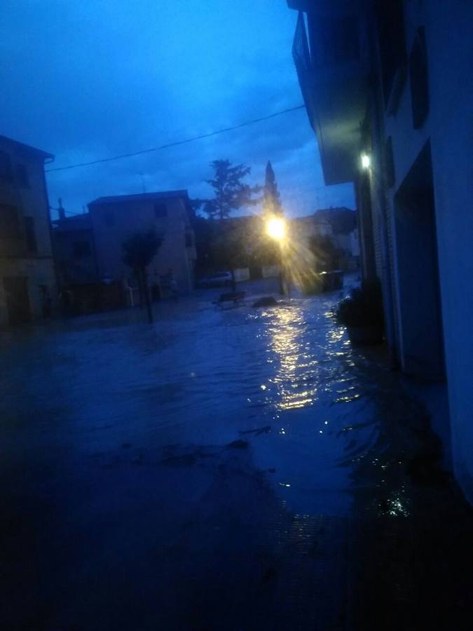 Las lluvias inundan San Asensio