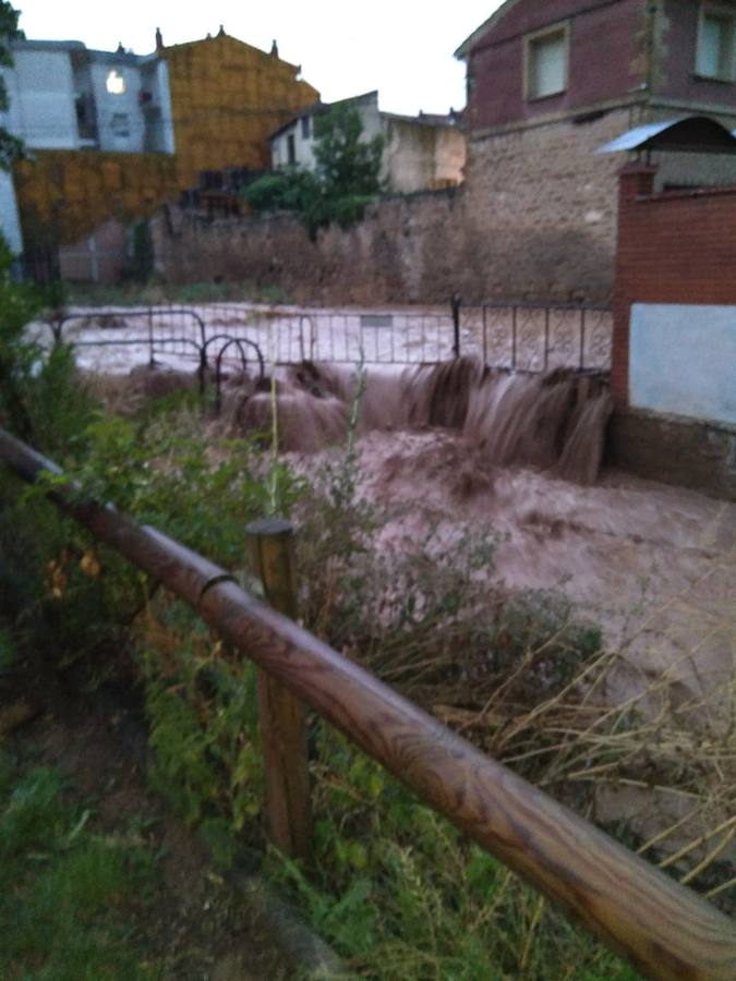 Las lluvias inundan San Asensio