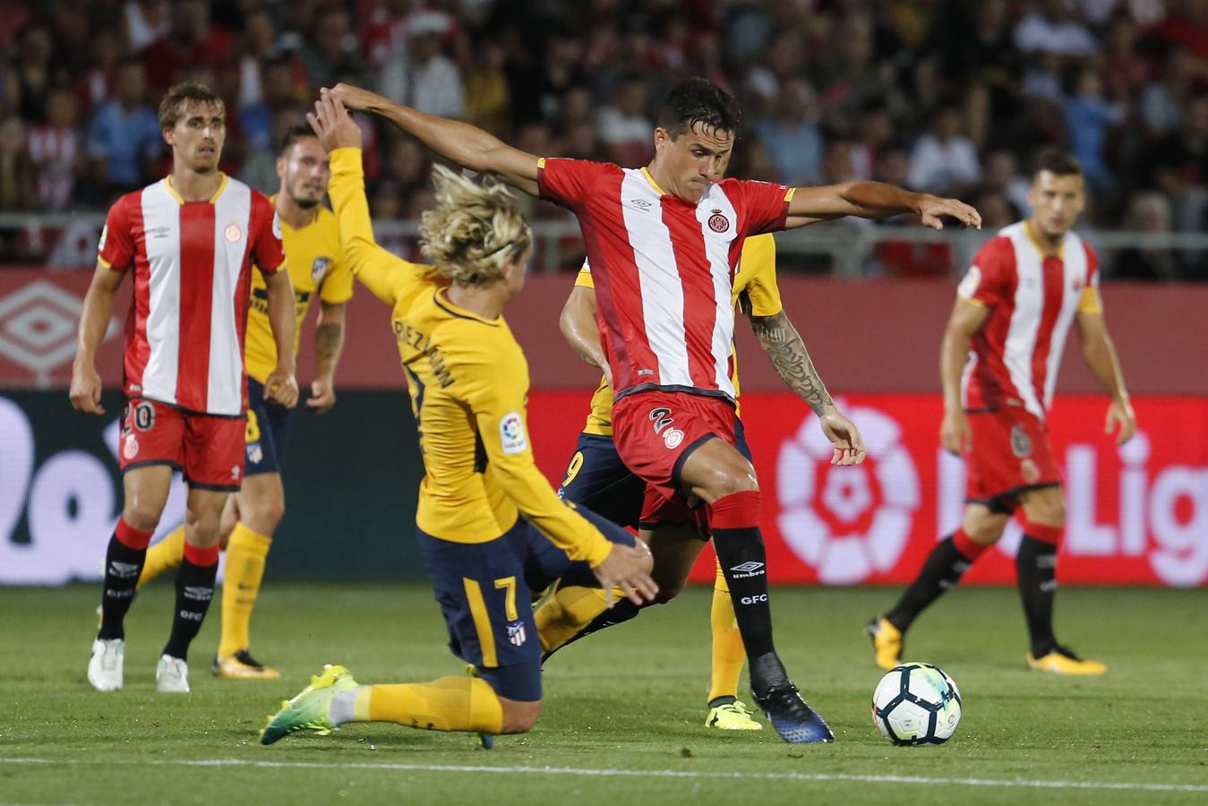 Empate entre Girona y Atlético en el debut del equipo catalán en Primera.