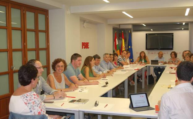 Reunión de la ejecutiva del PSOE. 