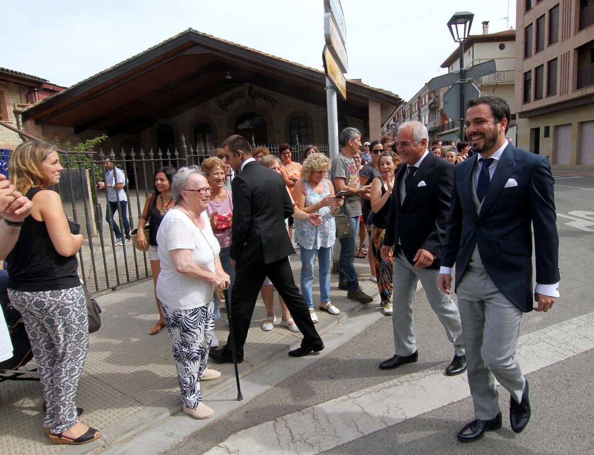 Boda de Alberto Garzón en Cenicero