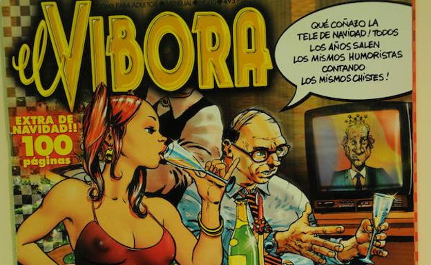 Un ejemplar de 'El Víbora', donde dibujó Roger Subirachs.