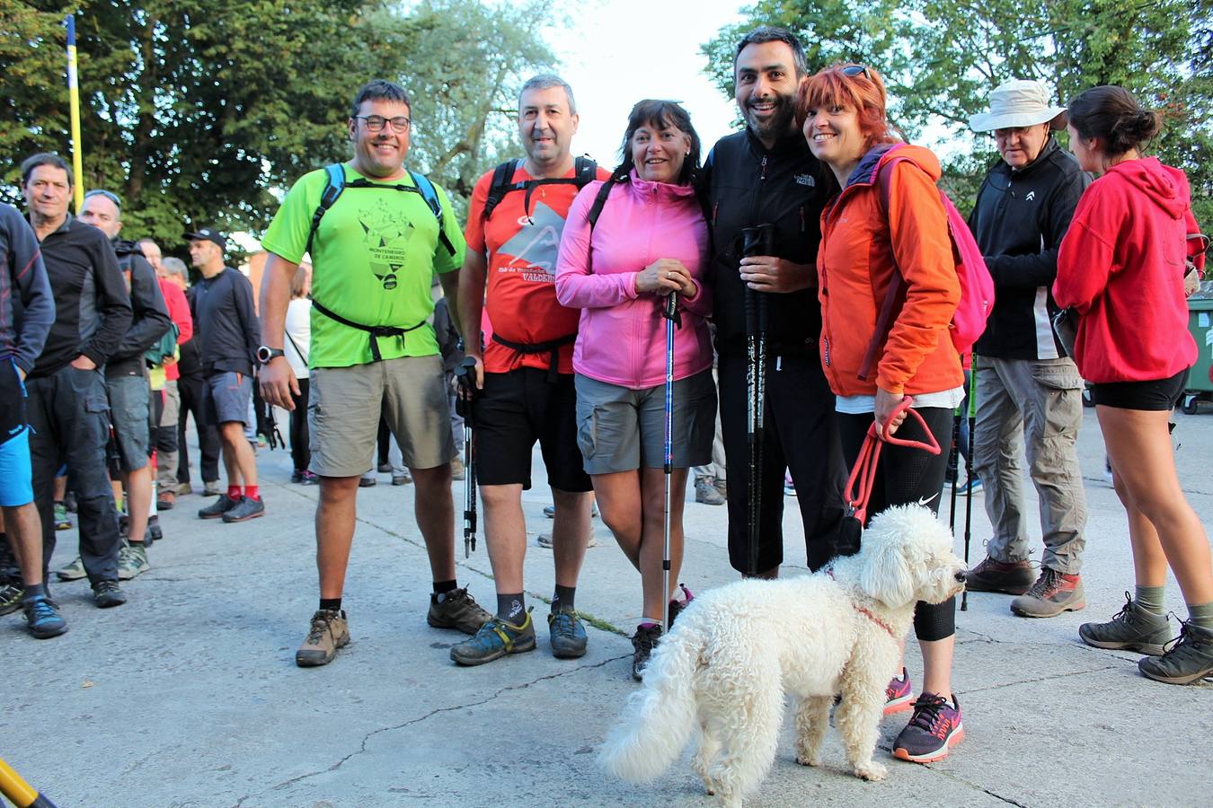 Hubo buen ambiente para enfrentarse al camino y buen almuerzo para recuperarse después