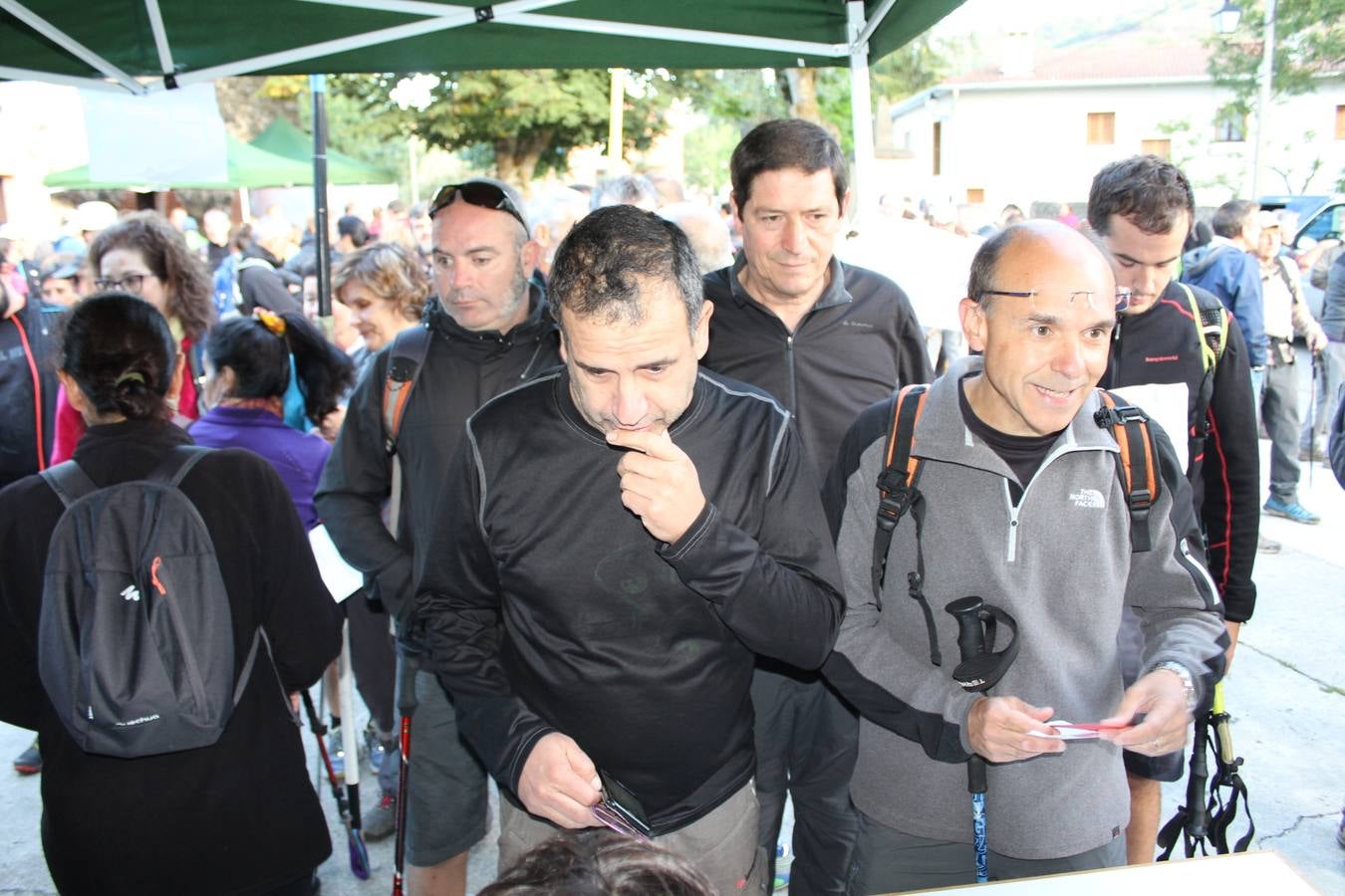 Hubo buen ambiente para enfrentarse al camino y buen almuerzo para recuperarse después