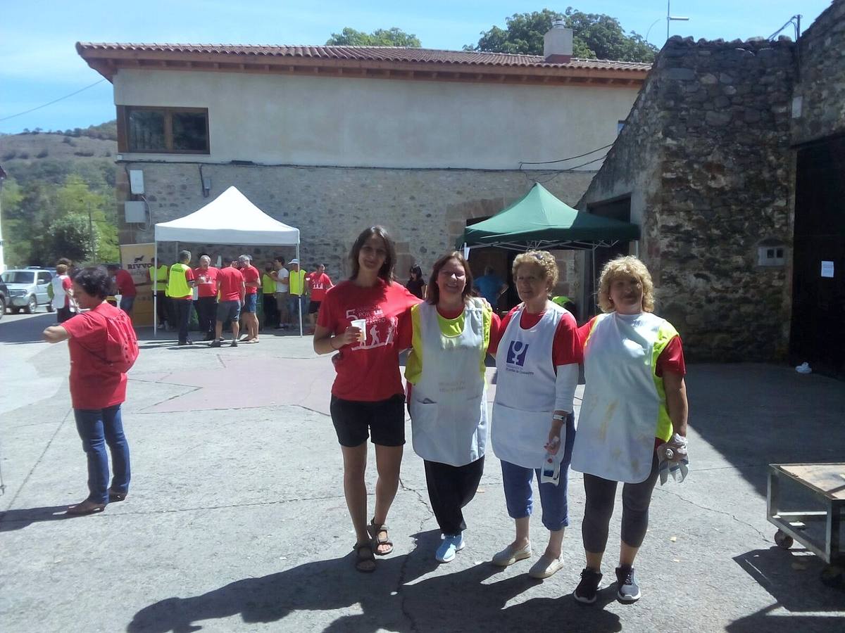 Hubo buen ambiente para enfrentarse al camino y buen almuerzo para recuperarse después