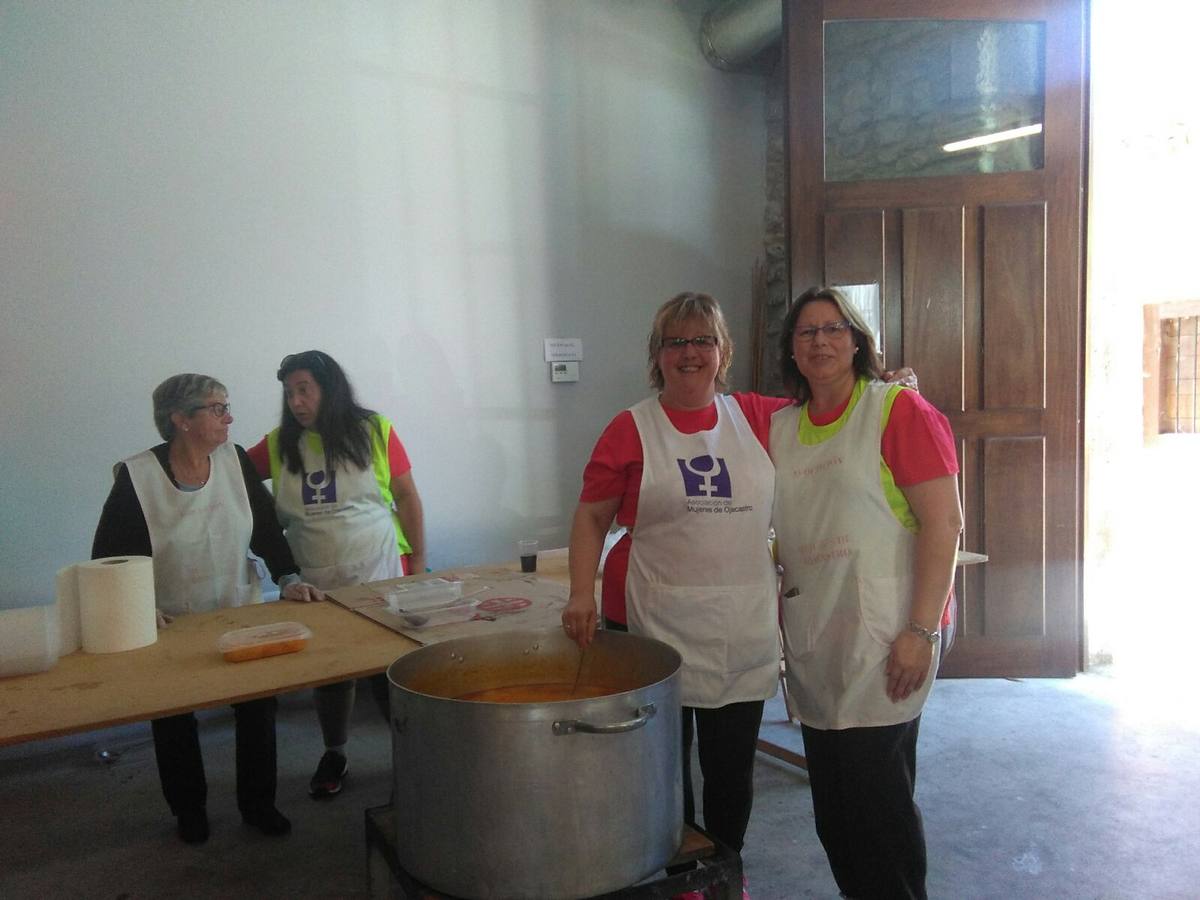 Hubo buen ambiente para enfrentarse al camino y buen almuerzo para recuperarse después
