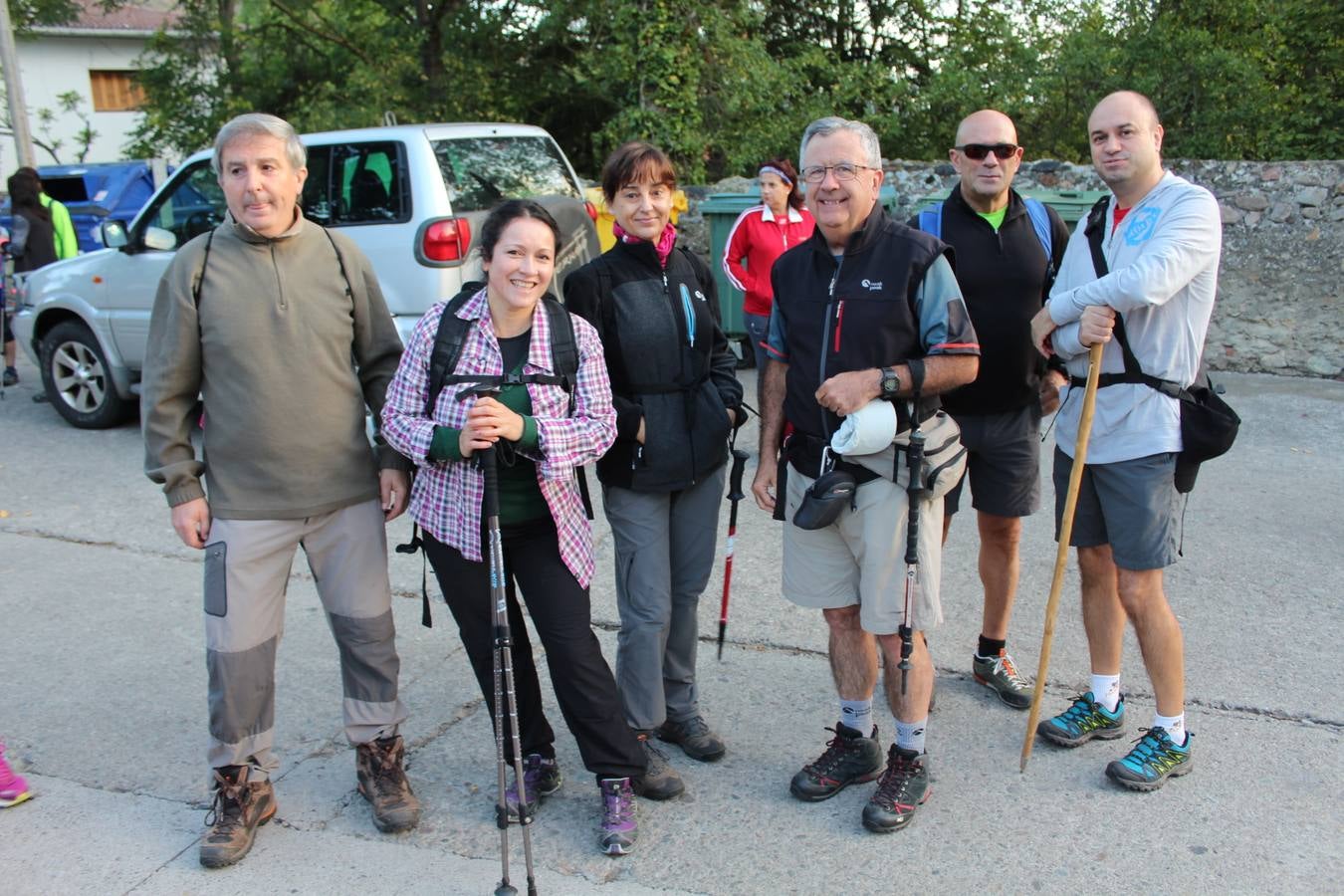 Hubo buen ambiente para enfrentarse al camino y buen almuerzo para recuperarse después