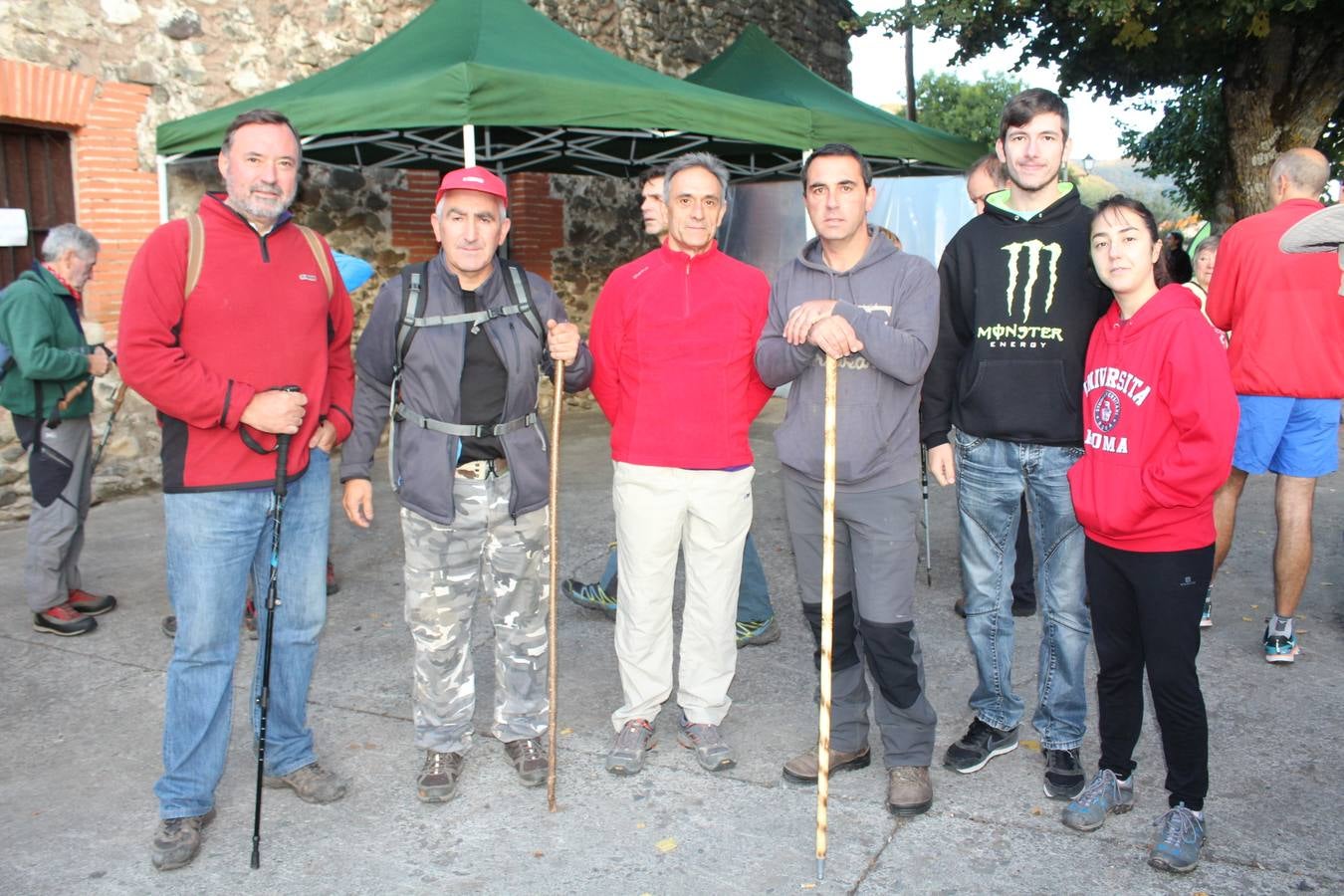Hubo buen ambiente para enfrentarse al camino y buen almuerzo para recuperarse después