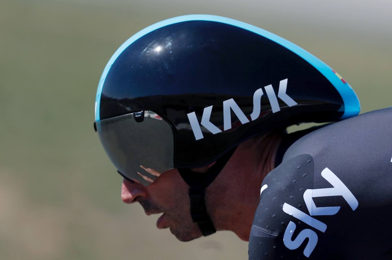 El líder de la Vuelta Ciclista a España ha consolidado su liderato con el triunfo en la contrarreloj que ha acabado en Logroño