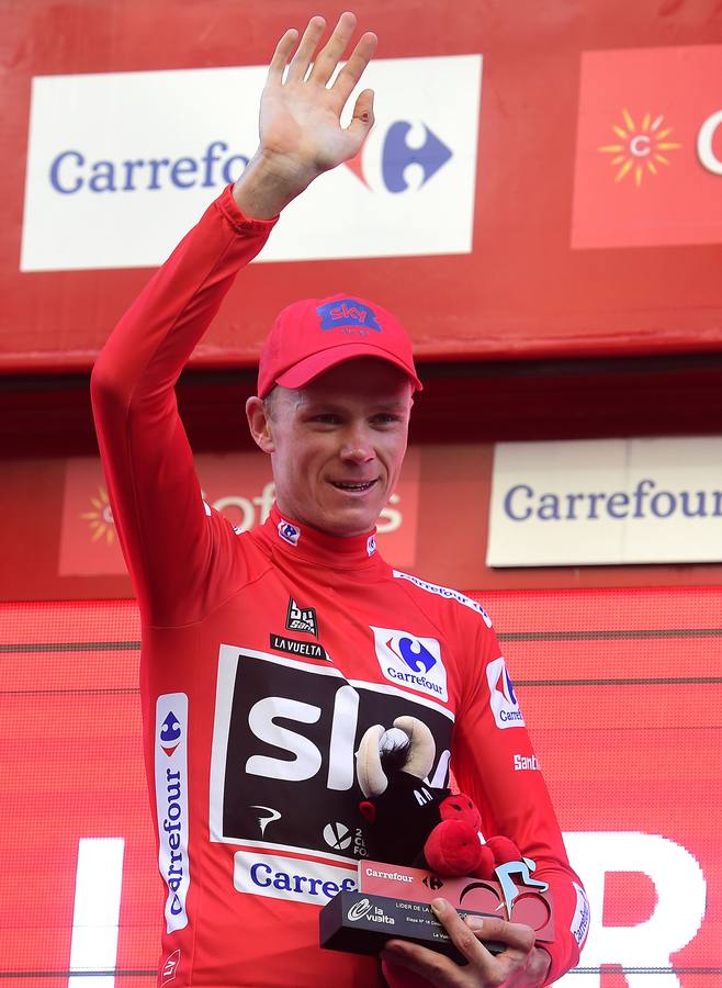 El líder de la Vuelta Ciclista a España ha consolidado su liderato con el triunfo en la contrarreloj que ha acabado en Logroño