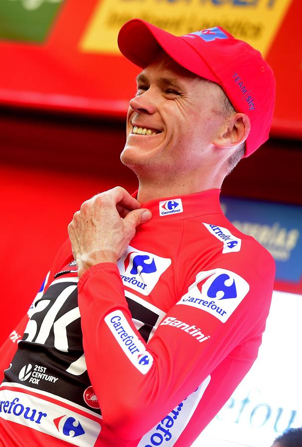 El líder de la Vuelta Ciclista a España ha consolidado su liderato con el triunfo en la contrarreloj que ha acabado en Logroño