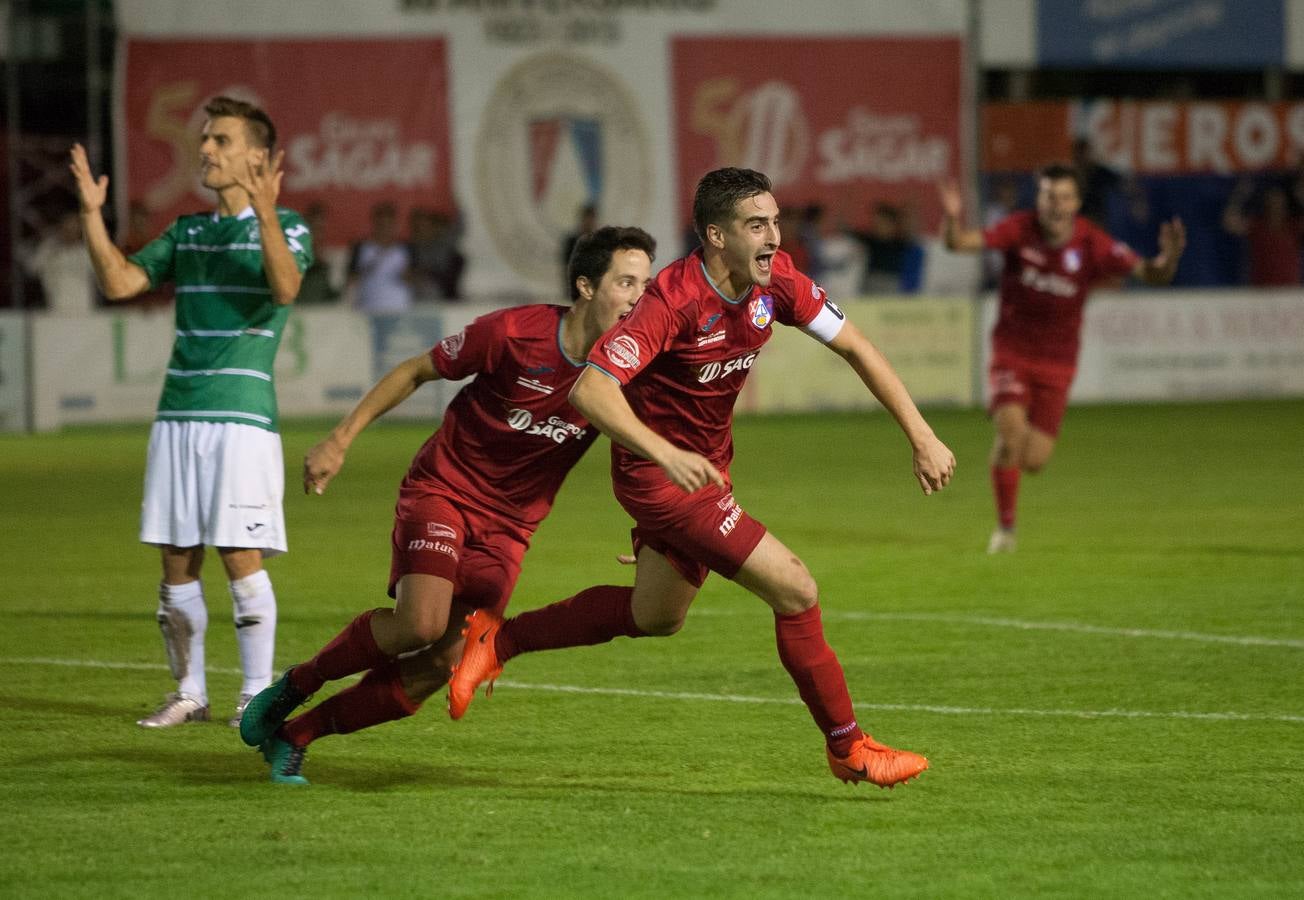 Los rojillos superaron en la prórroga por dos goles a cero al Leioa después de un extaordinario partido.