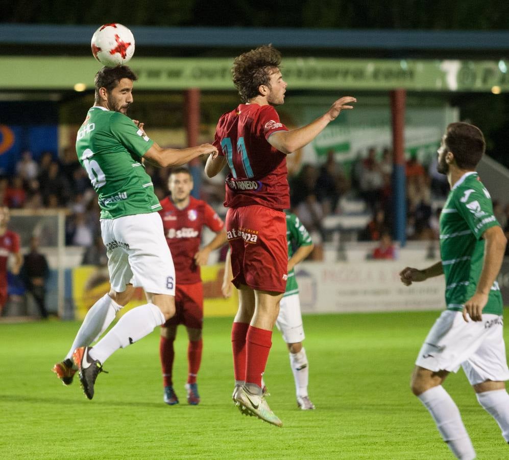 Los rojillos superaron en la prórroga por dos goles a cero al Leioa después de un extaordinario partido.