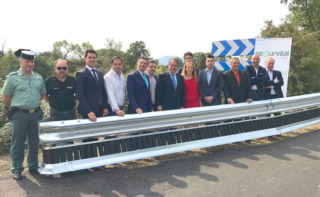 Presentación del nuevo sistema de seguridad en las carreteras. 