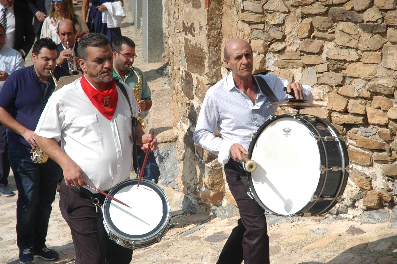Procesion de Virgen de la Antigua en Grávalos