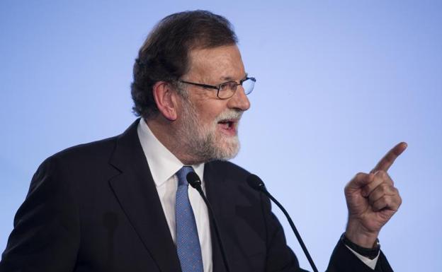 Mariano Rajoy, ayer en Barcelona.