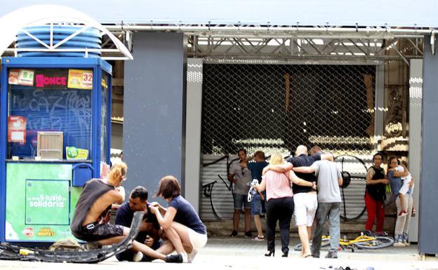 Heridos tras el ataque en Barcelona.