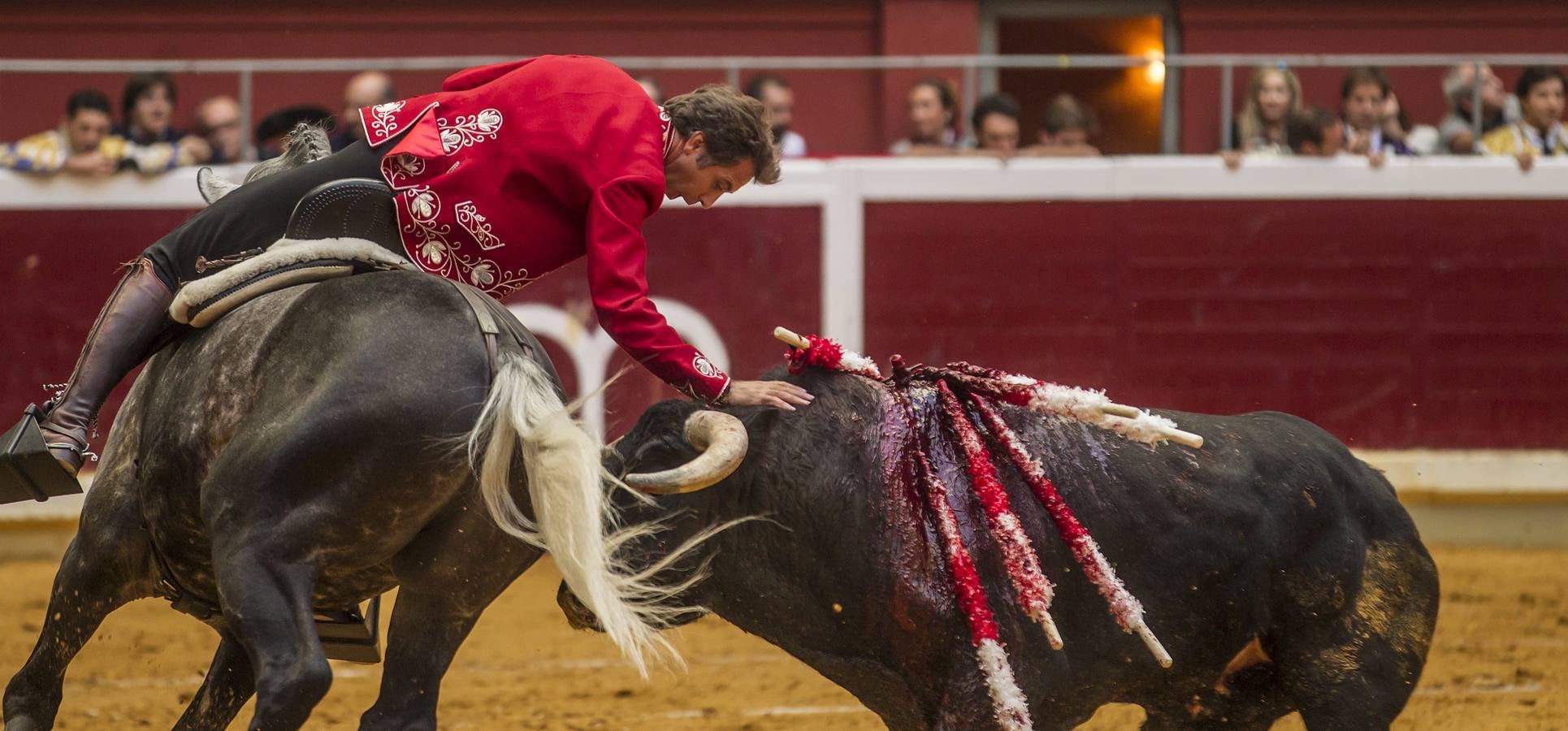 Hermoso, Talavante y Roca Rey, en el festejo