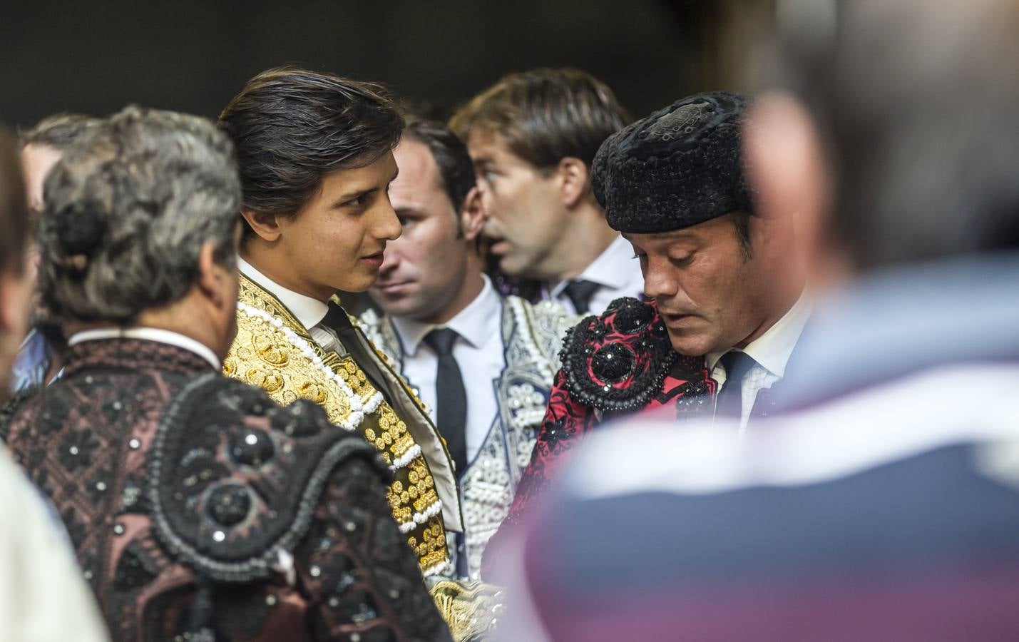 Hermoso, Talavante y Roca Rey, en el festejo