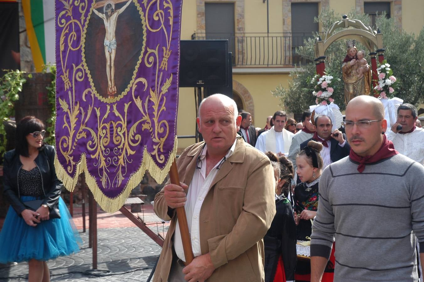 Pisado de uva y procesión de Acción de Gracias y Virgen de la Antigua en Rincón de Olivedo