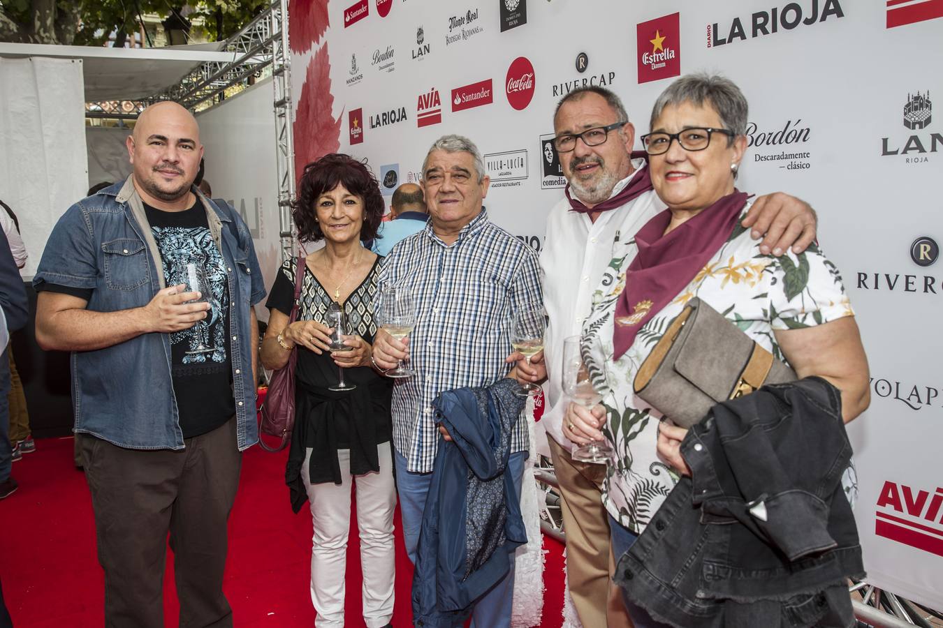 Muchos visitantes el viernes en la terraza de Diario LA RIOJA