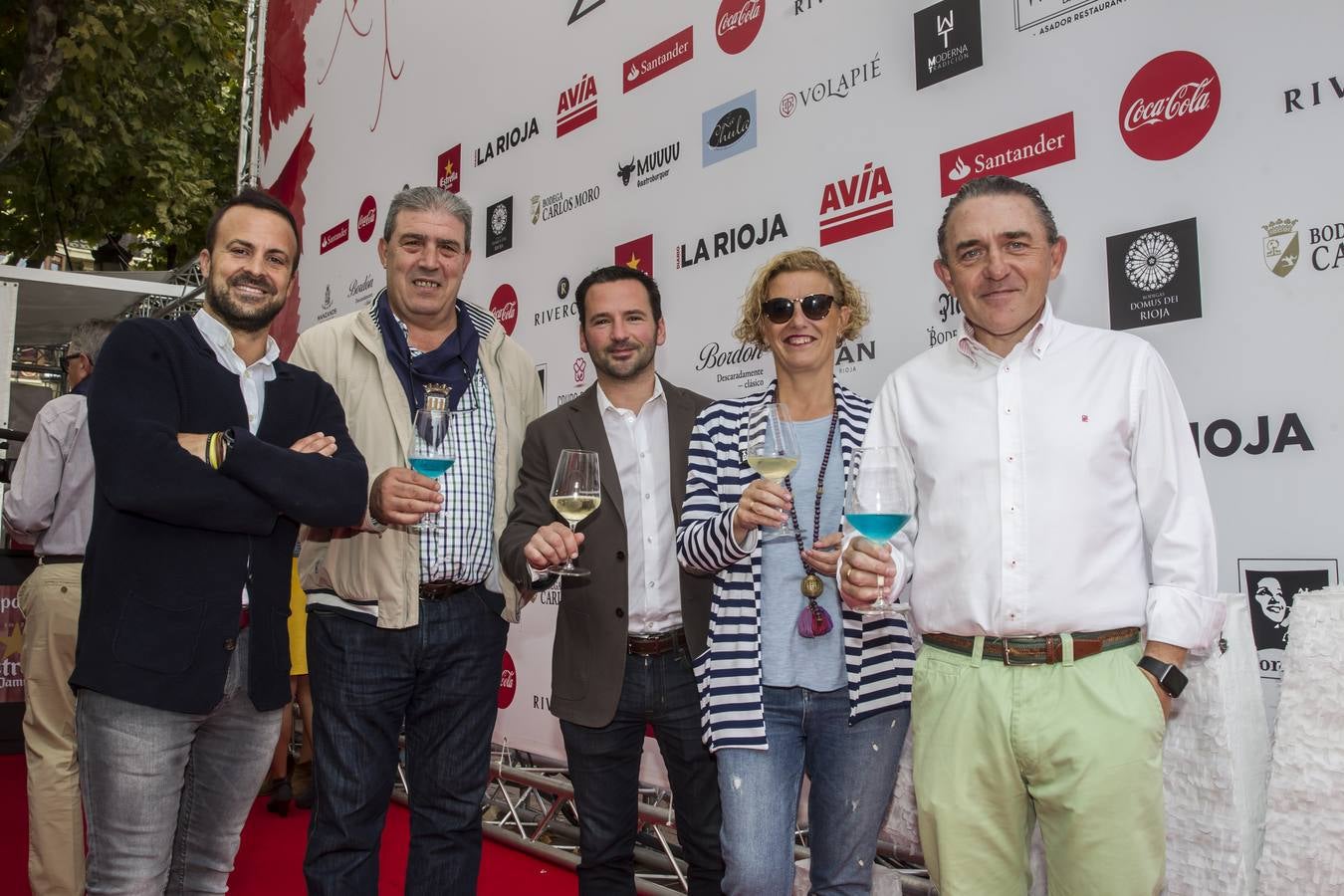 Muchos visitantes el viernes en la terraza de Diario LA RIOJA