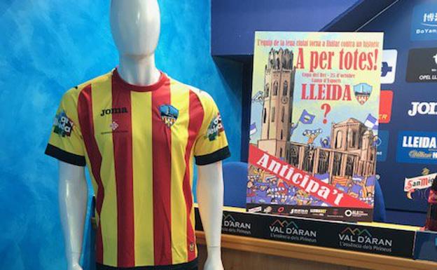 La polémica camiseta del Lleida Esportiu.