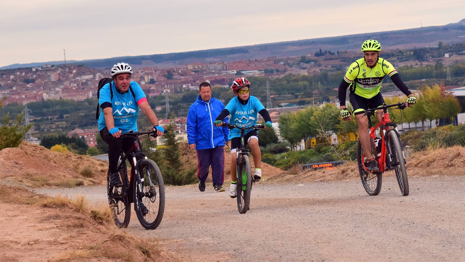 En la cita se disfrutó del deporte, de la vistas de los miradores de Lardero e incluso de almuerzo