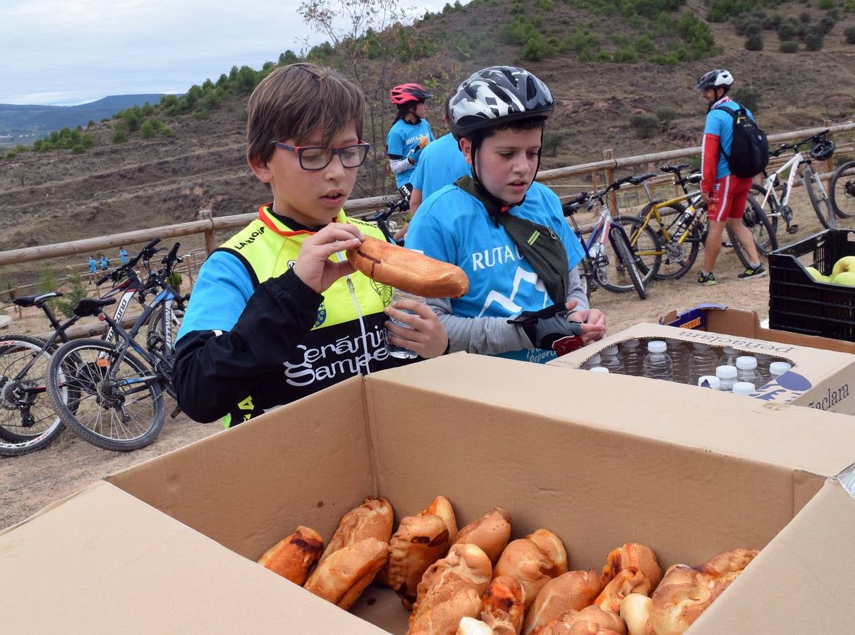 En la cita se disfrutó del deporte, de la vistas de los miradores de Lardero e incluso de almuerzo