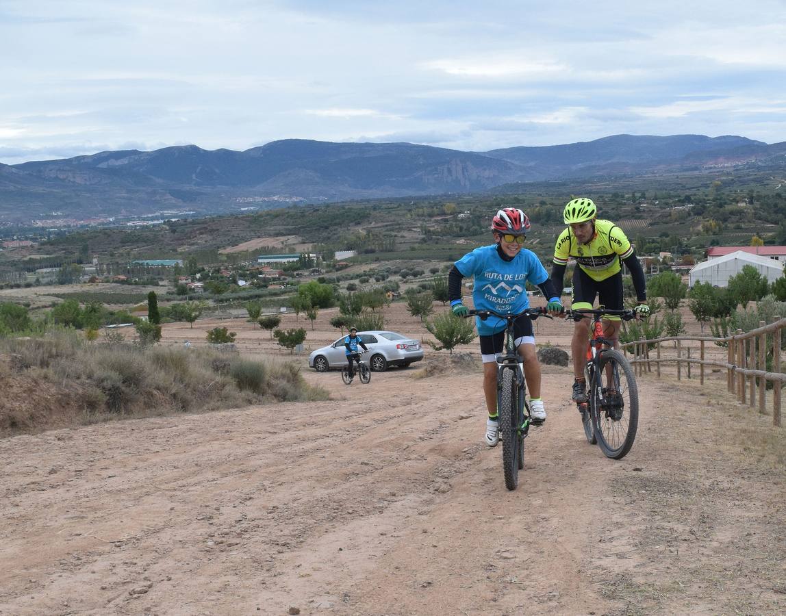 En la cita se disfrutó del deporte, de la vistas de los miradores de Lardero e incluso de almuerzo