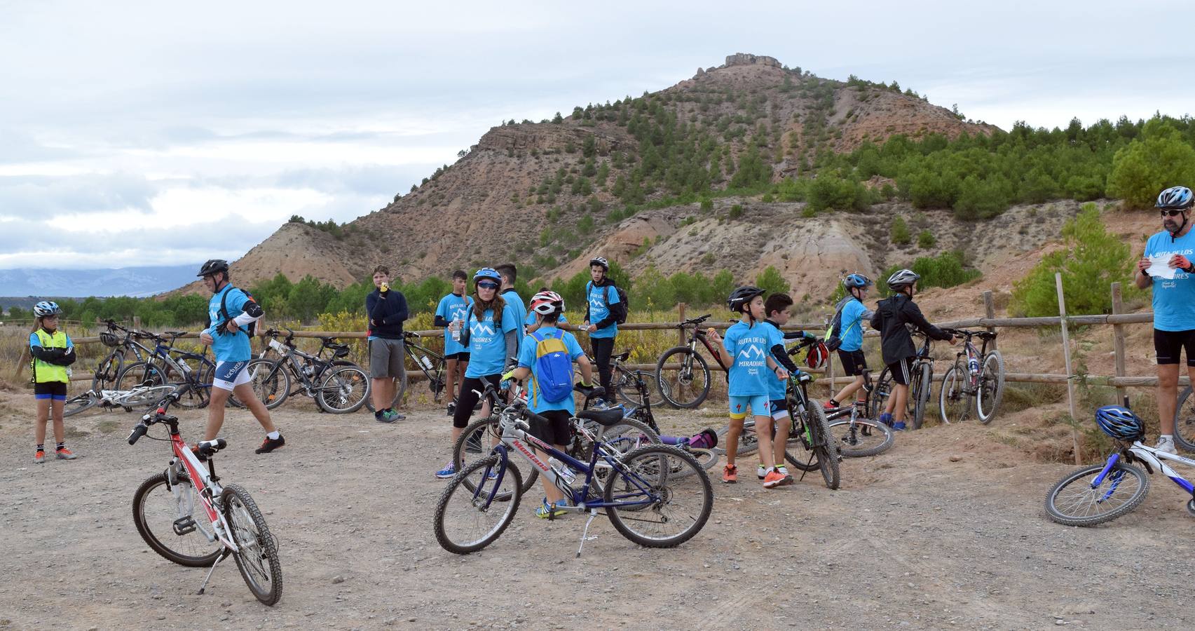 En la cita se disfrutó del deporte, de la vistas de los miradores de Lardero e incluso de almuerzo